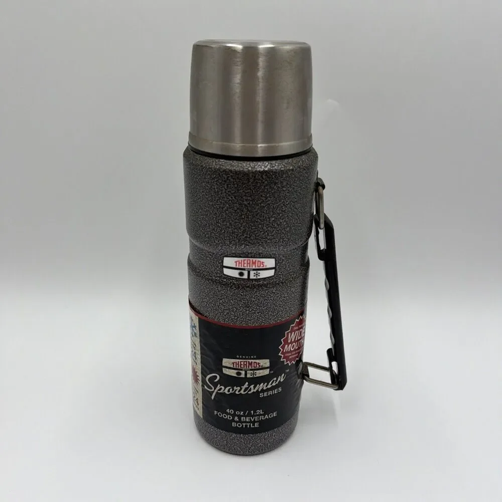 Vintage Thermos Sportsman Series 40 oz Food & Beverage Bottle Wide Mouth USA